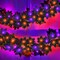 Timer & 2 Pack - Halloween Garland with Lights Total 12Ft 52LED Purple & Orange Lights (Black)